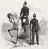 MILITARIA. The Crimean mounted police 1855 old antique vintage print picture