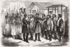 MILITARIA. Drawing Russian conscripts 1855 old antique vintage print picture