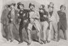 MILITARIA. French conscripts 1855 old antique vintage print picture