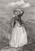 BIRDS. Hark! lark, Heaven's gate sings 1855 old antique vintage print picture