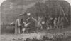 CHRISTMAS. Guisors, time, mining districts 1856 old antique print picture