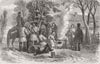 COSTUME. Wallachian peasants 1856 old antique vintage print picture