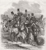 HANTS. Royal artillery, Aldershot 1856 old antique vintage print picture