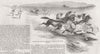 TRIBAL. Native dak runners news of Sepoy Revolt 1857 old antique print picture