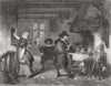 SOCIETY. The fair reckoner 1857 old antique vintage print picture