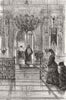ST PETERSBURG. Vespers, chapel Royal, new year's eve 1874 old antique print