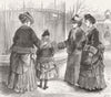 ENGLAND. Seals & Sealskins-Wearing skins in 1874 old antique print picture