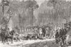 GERMANY. Prince of Wales, Imperial hunt, Berlin 1874 old antique print picture