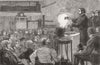 LONDON. Lesson in cookery to poor 1873 old antique vintage print picture