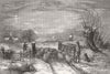 SHEEP. A winter's morning 1854 old antique vintage print picture