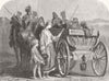 RUSSIA. Russian prisoners going to Siberia 1854 old antique print picture