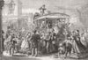 SOCIETY. Easter. trip-Van 1862 old antique vintage print picture