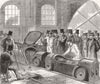 EUSTON. Pneumatic dispatch tube, Eversholt St 1863 old antique print picture