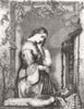 PRETTY LADIES. Disappointment 1858 old antique vintage print picture