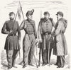 ITALY. Uniforms, General Garibaldi's Legion 1859 old antique print picture