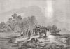TRANSPORT. Ice cart-Hazy morning, winter 1859 old antique print picture
