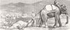 AFGHANISTAN. General Maude-dead camel camp, Jumrood 1879 old antique print
