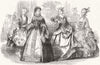 SOCIETY. Ball, French Embassy 1854 old antique vintage print picture