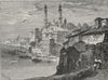 VARANASI. Benares 1882 old antique vintage print picture