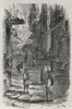 ISTANBUL. A Street in Constantinople 1882 old antique vintage print picture