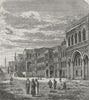 ISTANBUL. Palace of the Sublime Porte 1882 old antique vintage print picture