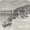 ISTANBUL. Buyukderé 1882 old antique vintage print picture
