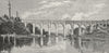NEW YORK CITY. High Bridge, Harlem River, New York 1882 old antique print