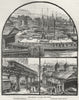 NEW YORK CITY. East river Shipping; Elevated Railway; Hamilton Ferry-house 1882