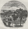 NEW YORK CITY. The Battery and Castle Garden 1882 old antique print picture