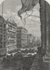NEW YORK CITY. Broadway, New York 1882 old antique vintage print picture