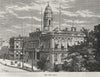 NEW YORK CITY. The City Hall 1882 old antique vintage print picture