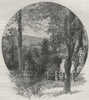 NEW YORK CITY. Greenwood Cemetery, Brooklyn 1882 old antique print picture