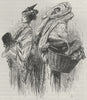 ALEXANDRIA. Lady of Alexandria with Black Attendant 1882 old antique print