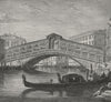 VENICE. The Rialto 1882 old antique vintage print picture