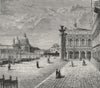 VENICE. The Molo, Venice 1882 old antique vintage print picture