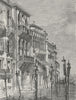 VENICE. The Palace Ferro 1882 old antique vintage print picture