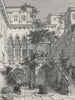 VENICE. Courtyard of the Salviati Palace 1882 old antique print picture