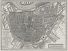 AMSTERDAM. Plan of Amsterdam 1882 old antique vintage map chart