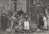 AMSTERDAM. A Street-scene in Amsterdam (Kalver Street) 1882 old antique print