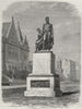 MELBOURNE. The Monument to Burke and Wills 1882 old antique print picture
