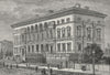MELBOURNE. The Treasury 1882 old antique vintage print picture