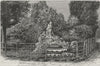 MELBOURNE. Fitzroy Gardens 1882 old antique vintage print picture