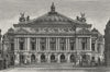 PARIS. The New Opera House 1882 old antique vintage print picture