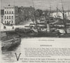 ROTTERDAM. The Boompjes, Rotterdam 1882 old antique vintage print picture
