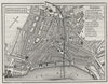 ROTTERDAM. Plan of Rotterdam 1882 old antique vintage map chart