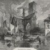 ROTTERDAM. The Church of St Lawrence 1882 old antique vintage print picture
