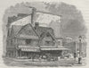 BOSTON. Old House, Dock Square, where the Tea-Plot was hatched 1882 print