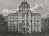BOSTON. The City Hall 1882 old antique vintage print picture