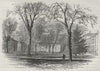 BOSTON. The Quadrangle, Harvard University 1882 old antique print picture