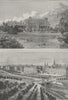 VIENNA. The City Park and the Ring Strasse Boulevard 1882 old antique print